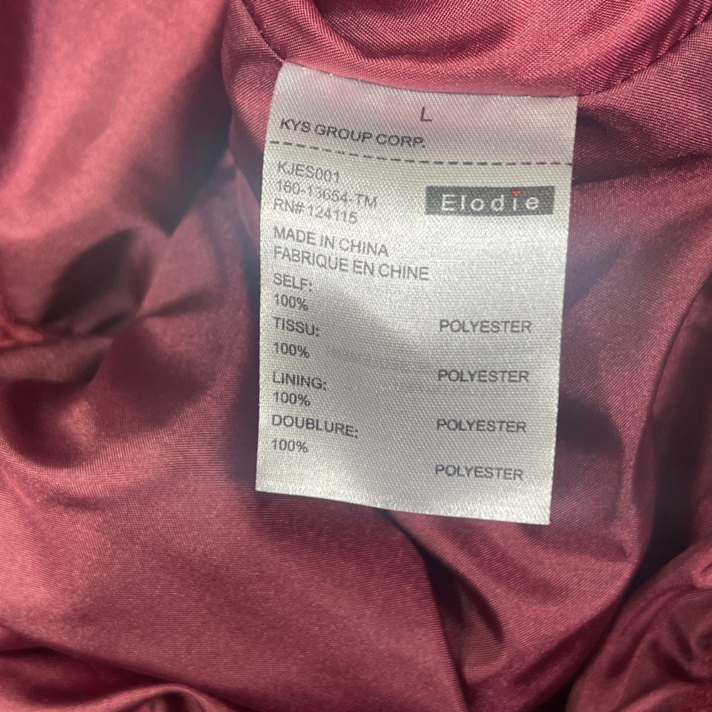 Elodie Girl Sherpa Teddy Jacket Dusty Rose Full Zip Girls L 13-14 - Picture 8 of 9